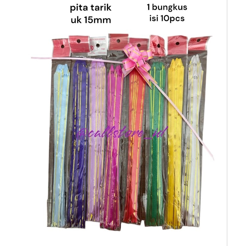 

PITA TARIK 15 MM ISI 1 BUNGKUS 10 PCS / PITA TARIK LIS GOLD