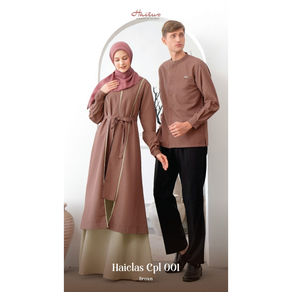 NEW Nibras Gamis Koko Couple Set Muslim Dewasa HAICLAS CPL MAN & WOMEN 001