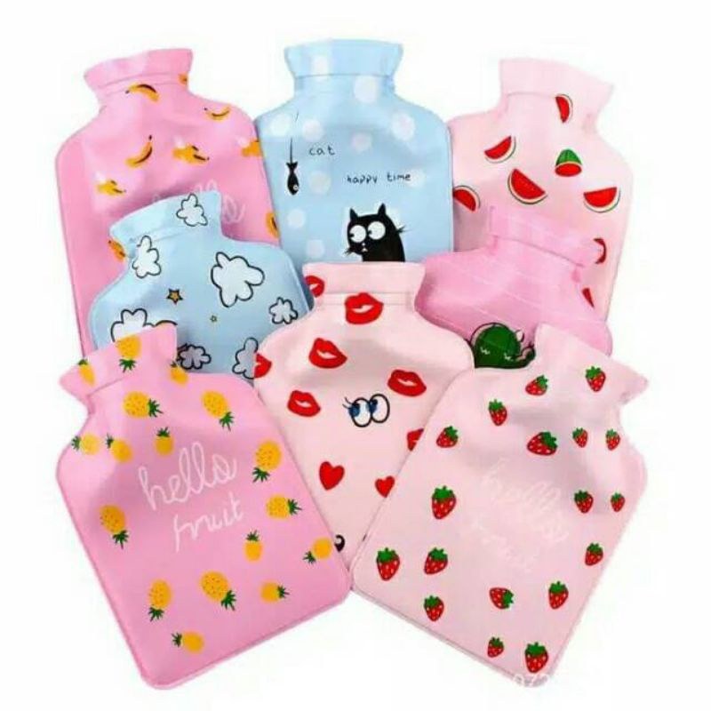 Kantong Kompres Air Panas Es Dingin Kantung Kompres Demam Dan Nyeri Motif Kartun/Pereda Haid/Luka Me