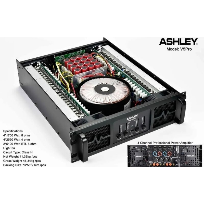 Power amplifier ashley v5pro Ashley v5 pro