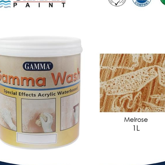 Gamma Wash - MELROSE - Cat wash Motif Spesial Efek