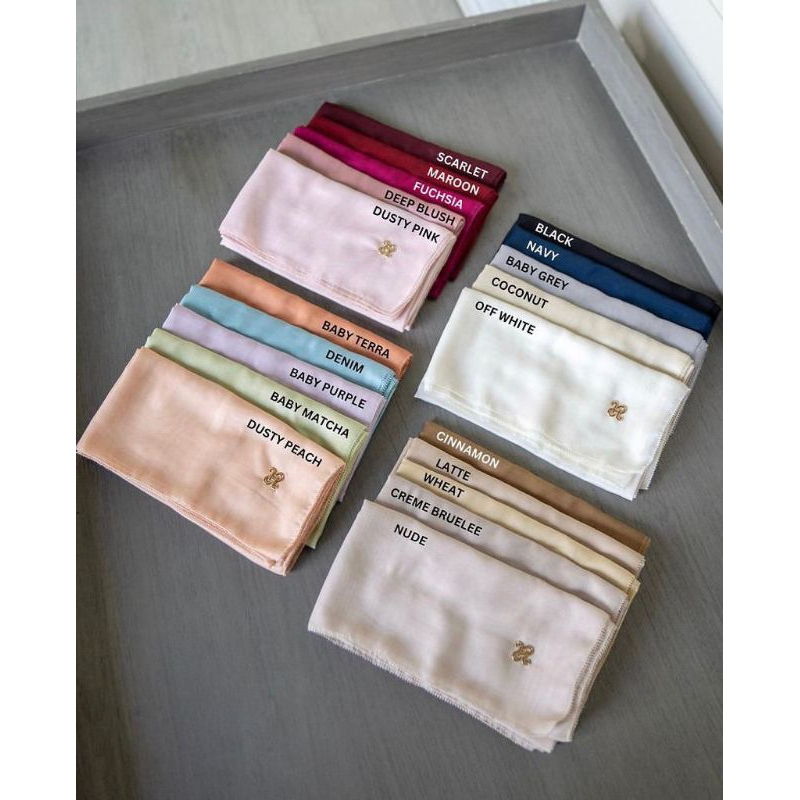 [READY SIAP KIRIM] FAIBA SCARF HIJAB POLOS TERBARU HEAVEN LIGHTS HL LIGHTS PARIS JEPANG NEW LOGO JIL