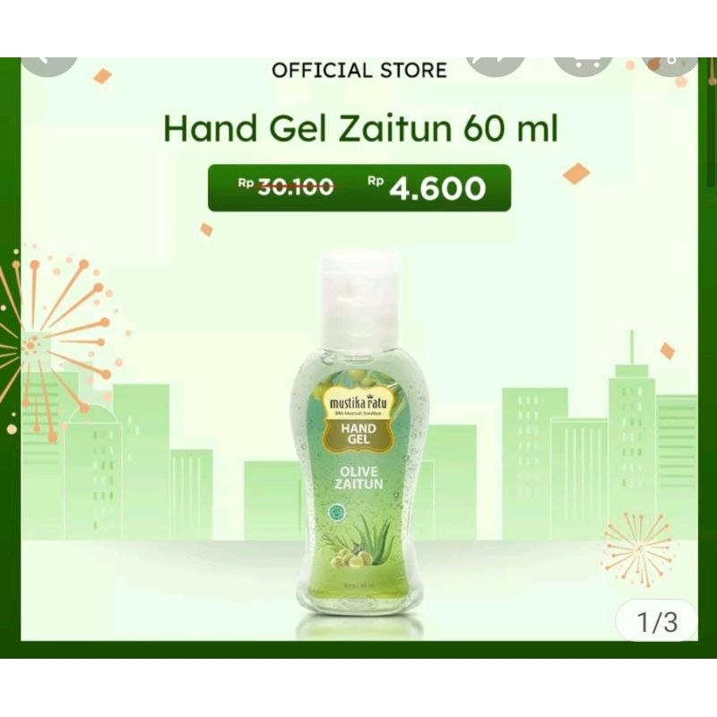 Mustika Ratu Hand gel Zaitun 60ml