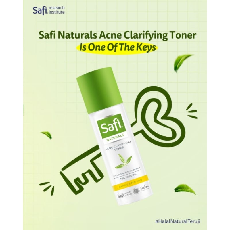 Safi Naturals Acne Clarifying Toner Tea Tree Oil/TonerWajah /Toner jerawat /penyegar wajah