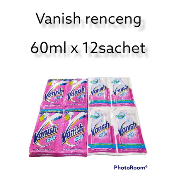 Vanish Cair Pink Sachet 60ml x 12pcs Vanish Cair 60ml Sachet