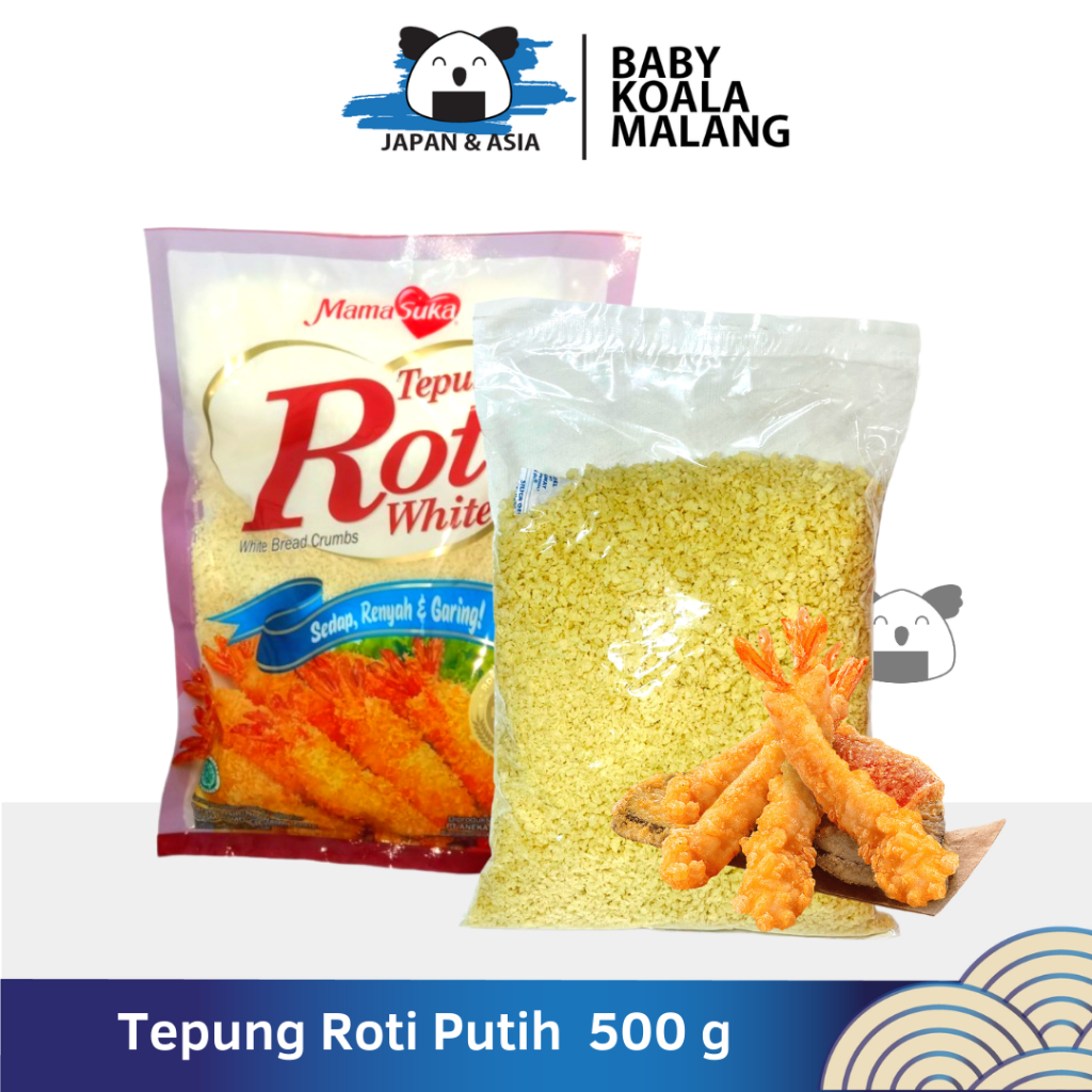 

PANKO PUTIH Tepung Roti Ekonomis 500 g Halal │ Panir untuk Karage..