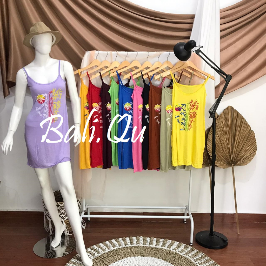 Daster  Tali Satu Sablon Bambu Bali