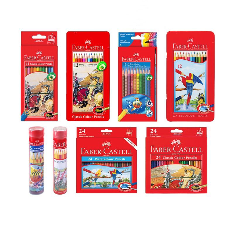 

1 SET 12 24 36 48 PENSIL WARNA FABER CASTELL WATERCOLOR