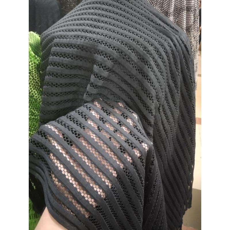 kain/bahan jala tebal antik garment premium