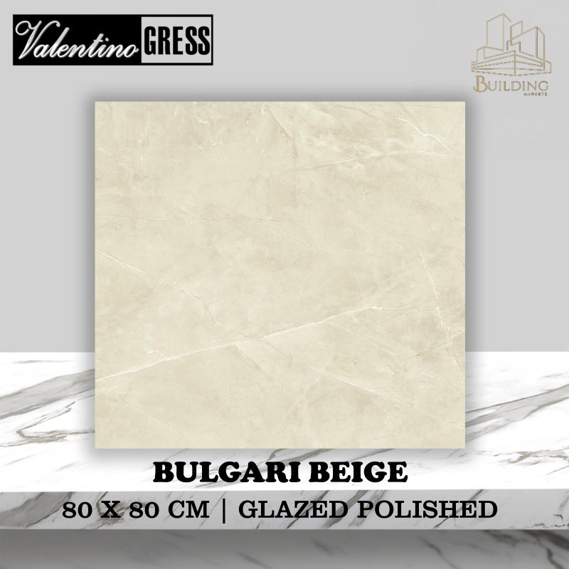 Granite Lantai 80x80 BULGARI BEIGE/GLOSSY/VALENTINO GRESS