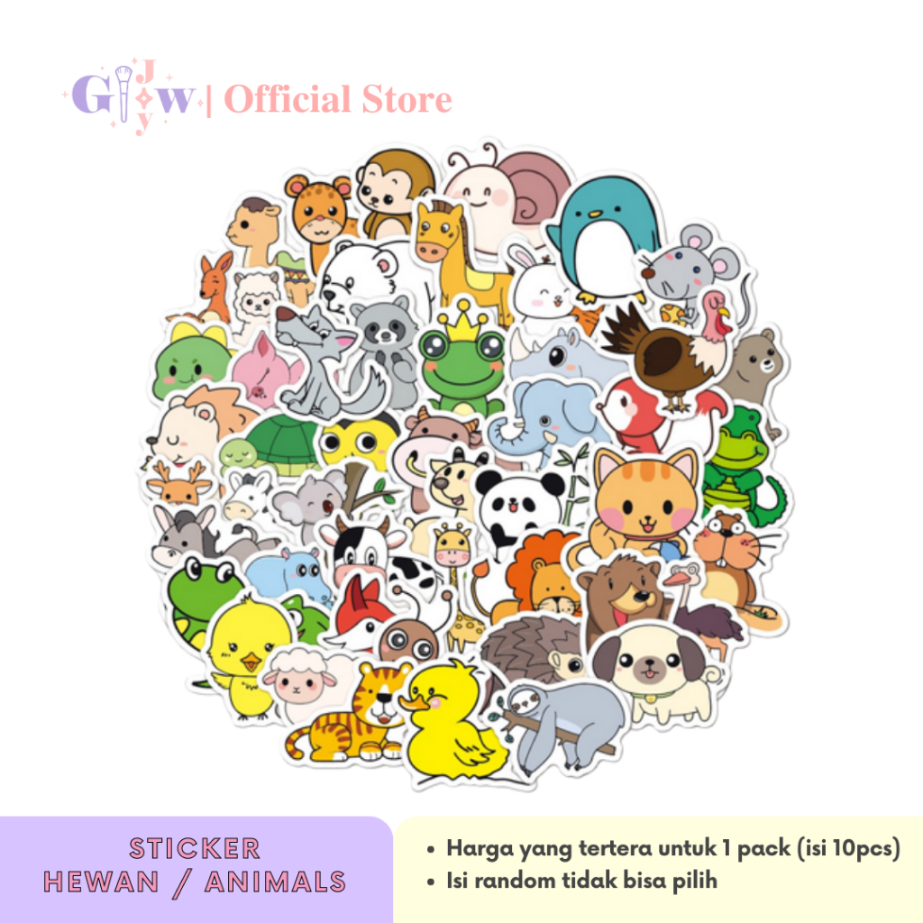 

A6067 STICKER 10PCS (HEWAN / ANIMALS) anti air notebook scrapbook label tempel motif kartun superhero super hero unik lucu atk alat tulis murah kartun komputer leptop handphone hp kodok panda ikan laptop monyet kulkas animal gajah bebek jerapah burung