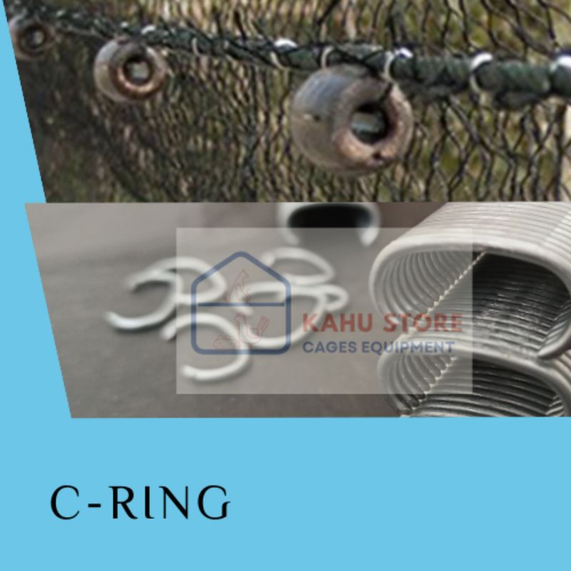 C-Ring Kecil merakit jaring ikan perangkap kepiting, ikan trawl, perangkap kepiting, lobster, lele