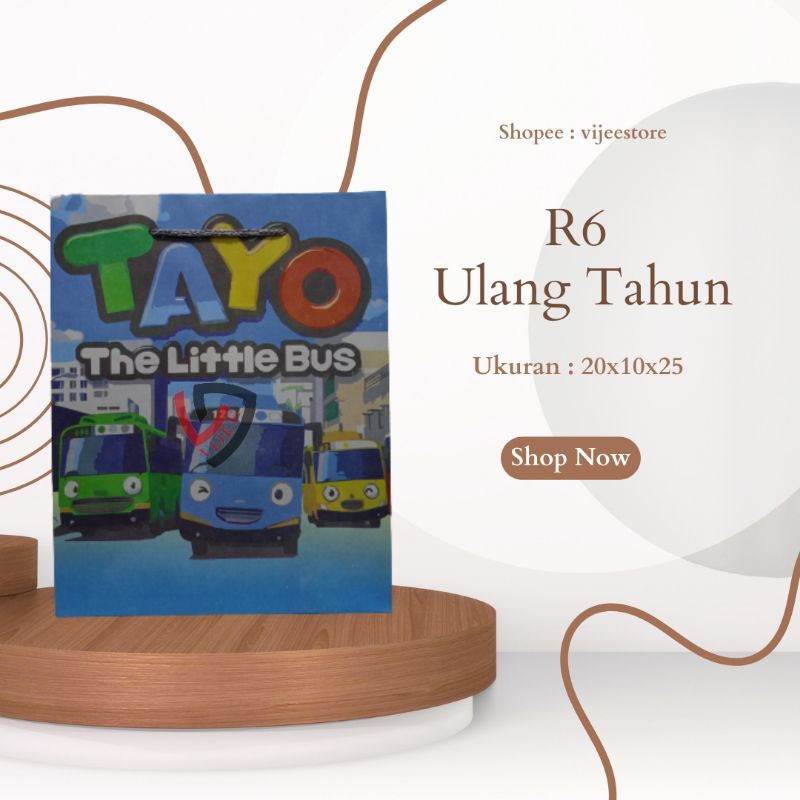 

PAPERBAG R6 ULANG TAHUN 20X10X25/GOODIE BAG SOUVENIR