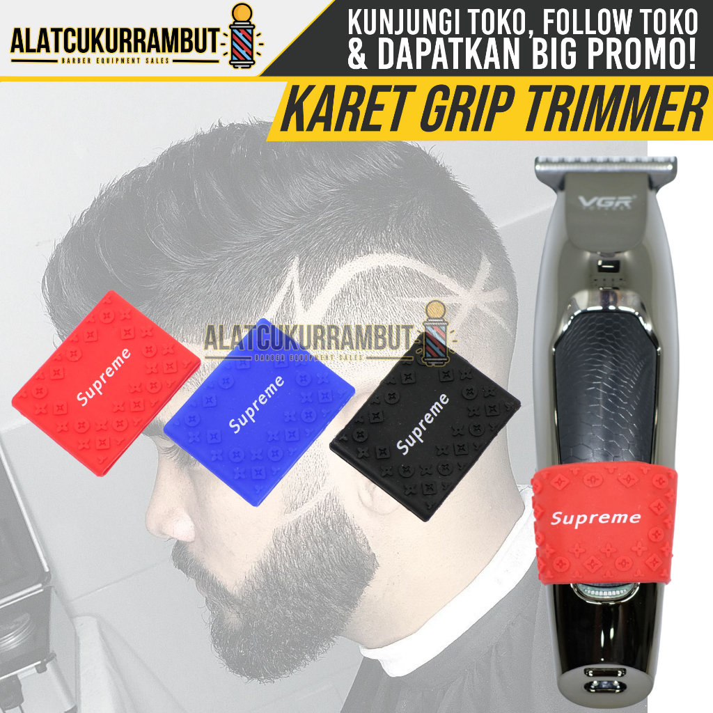 Grip Trimmer Karet Gripper Trimmer Anti Slip Trimmer Rambut