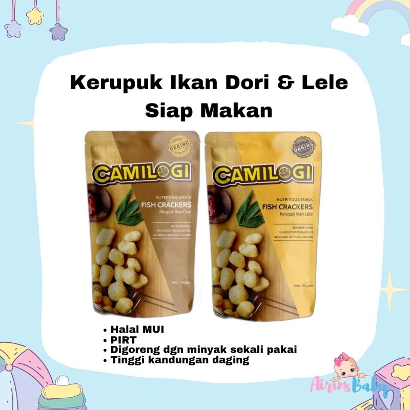 

CAMILOGI KERUPUK IKAN DORI CAMILOGI KERUPUK IKAN LELE 50GR KERUPUK MPASI NON MSG TANPA PENGAWET KRUPUK MPASI SNACK MPASI CEMILAN MPASI KRUPUK SEHAT KRUPUK SIAP MAKAN