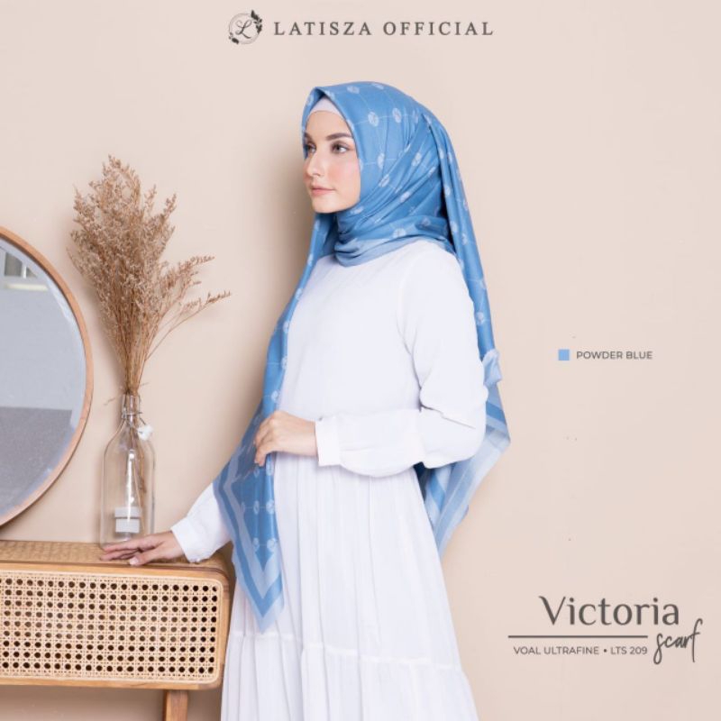 Scarf Voal Motif Victoria Ori Latisza Hijab
