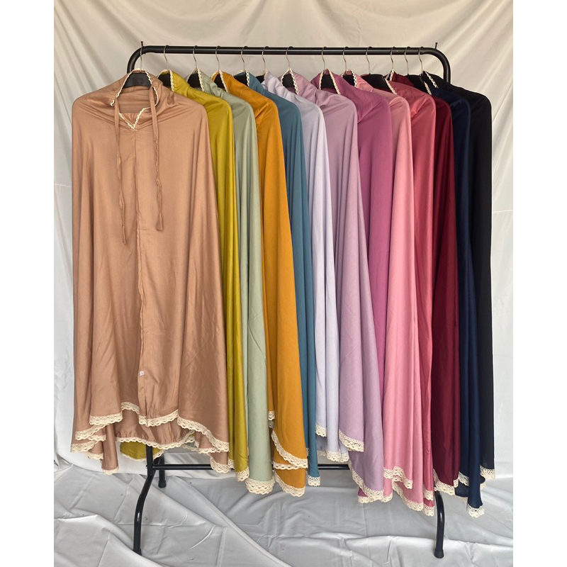 Mukena Rayon premium Polos Dewasa | Bahan Rayon PREMIUM - FRee Tas