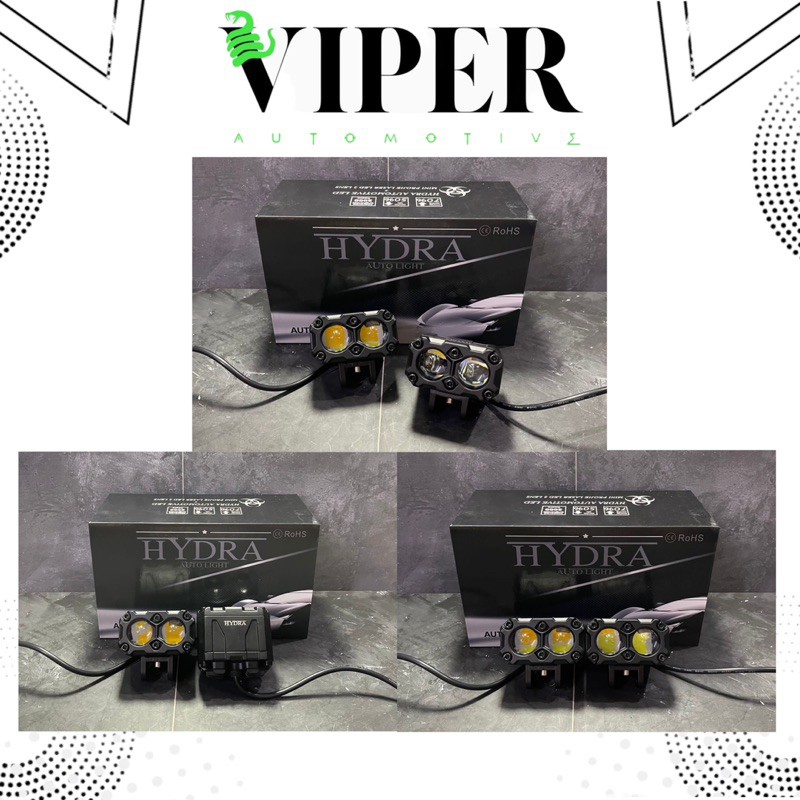 Mini Projie 2 mata Lampu Tembak Kabut 2 mata hii loo Putih Kuning / Putih Putih HYDRA Universal Lamp