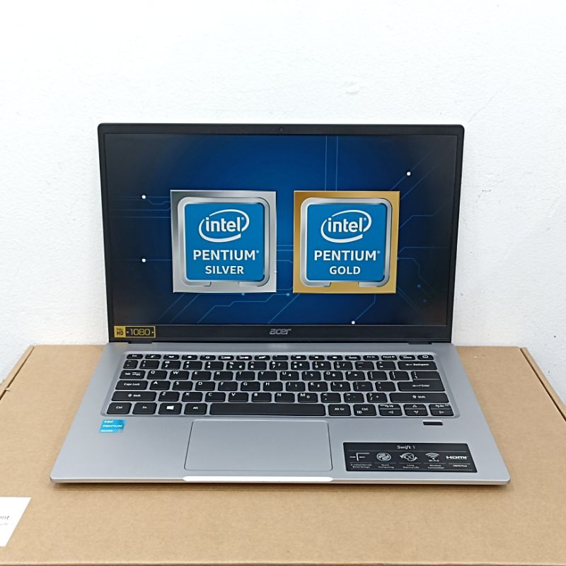LAPTOP ACER SWIFT 1 INTEL PENTIUM SILVER N6000 4GB SSD 512GB SILVER LIKENEW