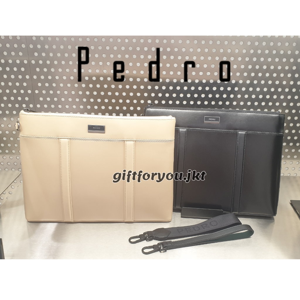 Tas Clutch Pria Pedro Original Allen Leather Portfolio Man Bag Tas Tenteng Kerja Cowok Laki Laki