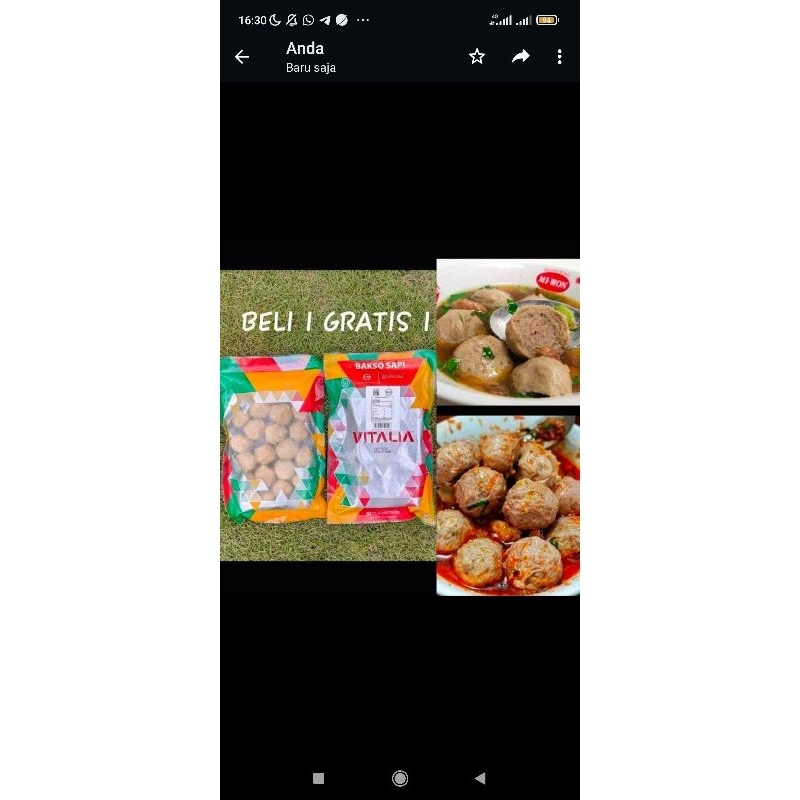 

Bakso vitallia frozen beli 1 gratis 1