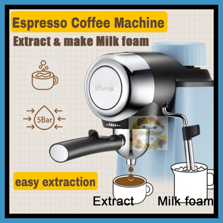 MESIN KOPI BEAR COFFEE MACHINE WITH FOAM MAKER ALAT PEMBUAT KOPI