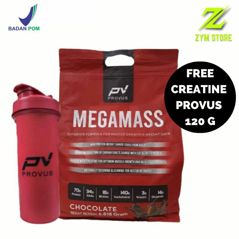

PROVUS MEGAMASS MEGA MASS 15 LBS 15LBS 15LB 15 LB BPOM HALAL MASS GAIN