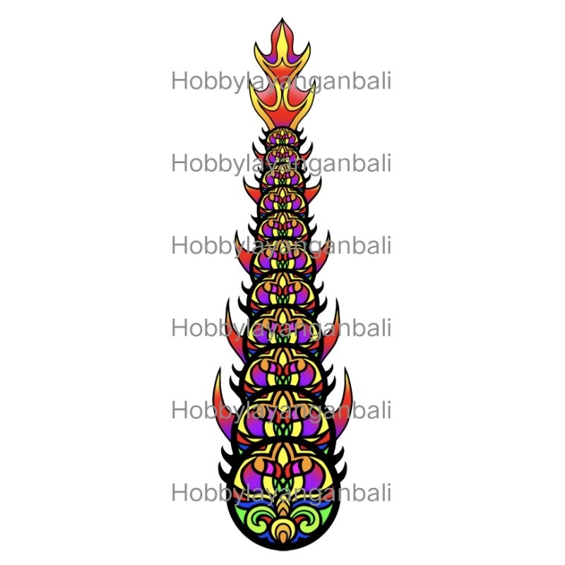 Ekor layangan naga untuk DM 20, 25, 30, 40, 45, 50 dragon