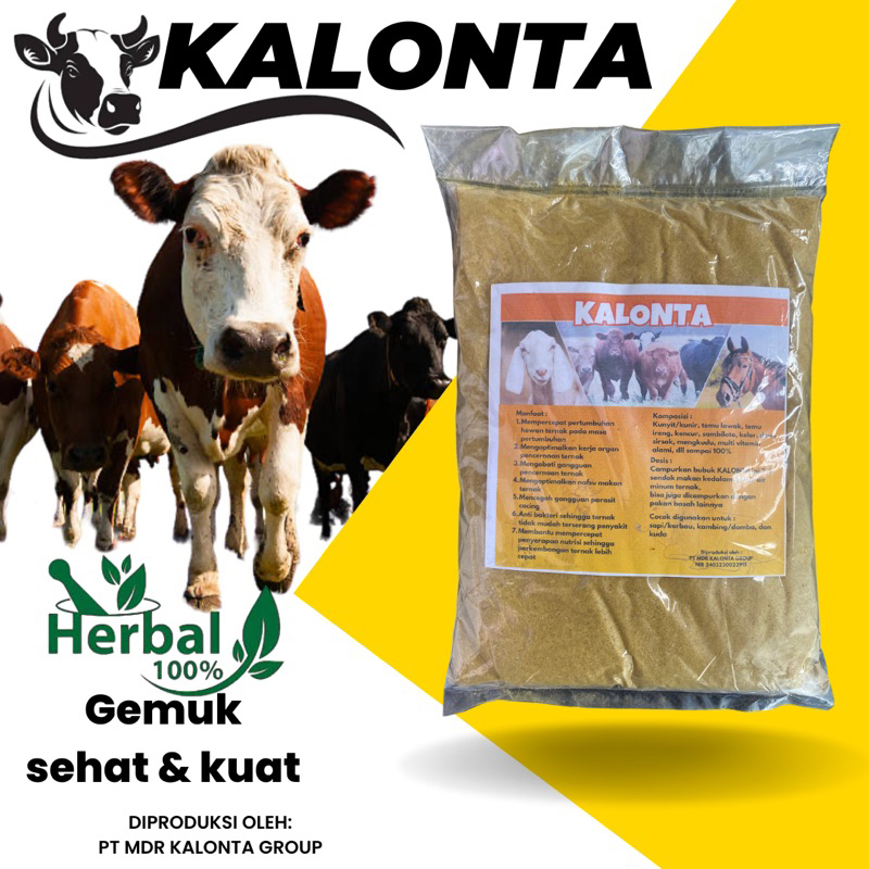 Jamu sapi super Kalonta, Herbal alami penggemukan
