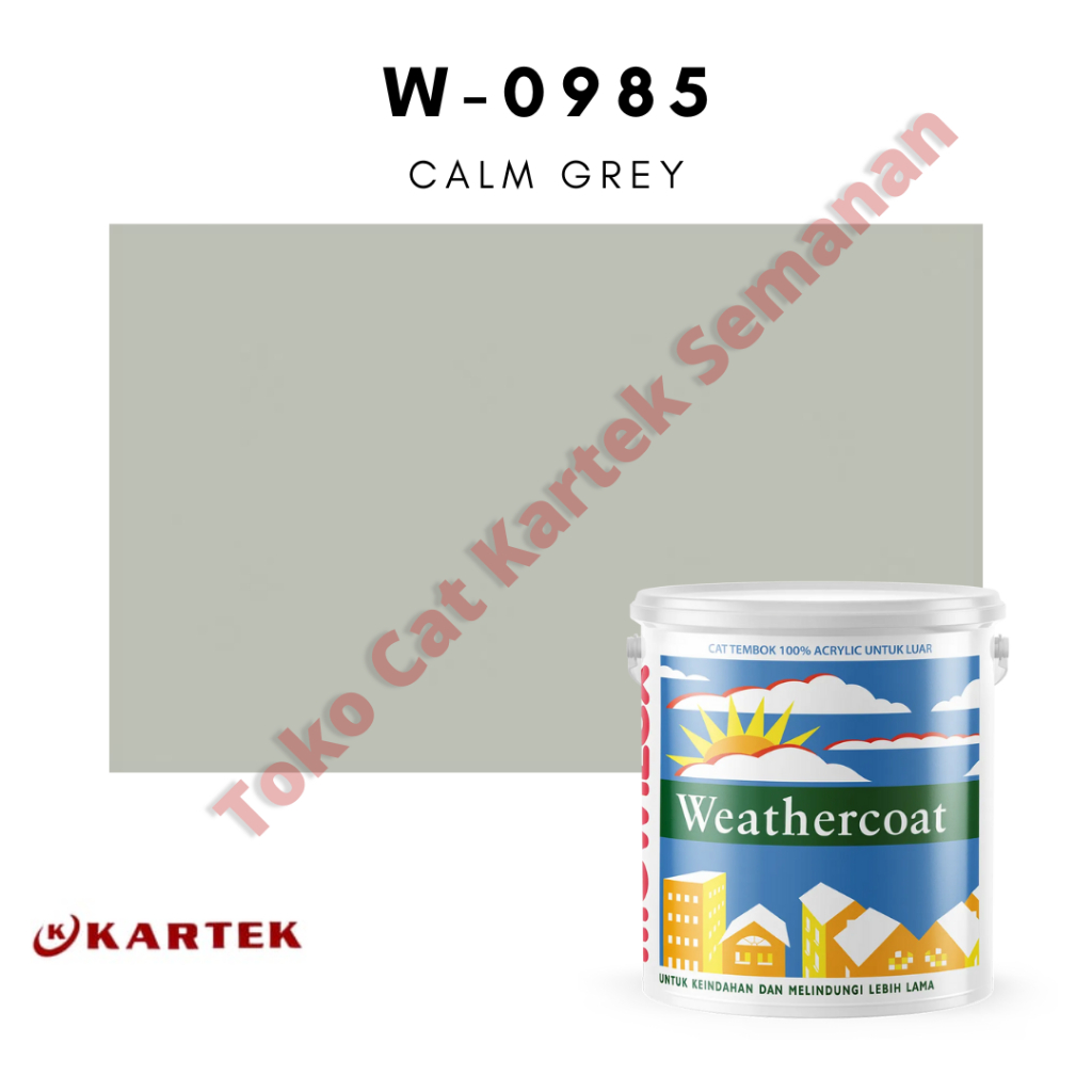 Mowilex Weathercoat Exterior W-0985 Calm Grey (1 liter)