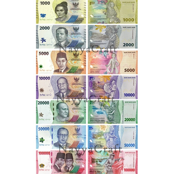 uang mainan accesories bahan mahar scrapbook bahan craft uang replika mainan anak DIY /10 Lembar uan