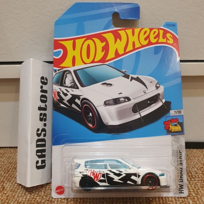 HW Honda Civic Custom Drag Racing White
