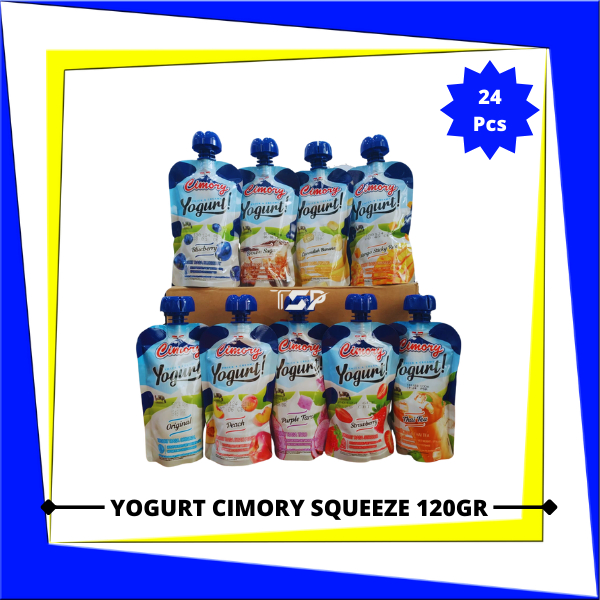 

Yogurt Cimory Thick & Creamy Pouch Varian Rasa 120gr x 24 pcs (1 karton)