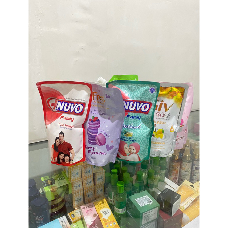 Sabun Mandi Cair Refill Nuvo Shinzui Giv Fress Dove 400ml 450ml