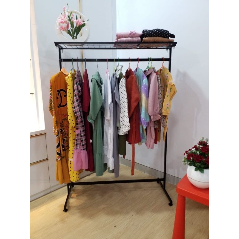 Milota.Co Gawang Dan Ram Gawang Display Hangger Pakaian