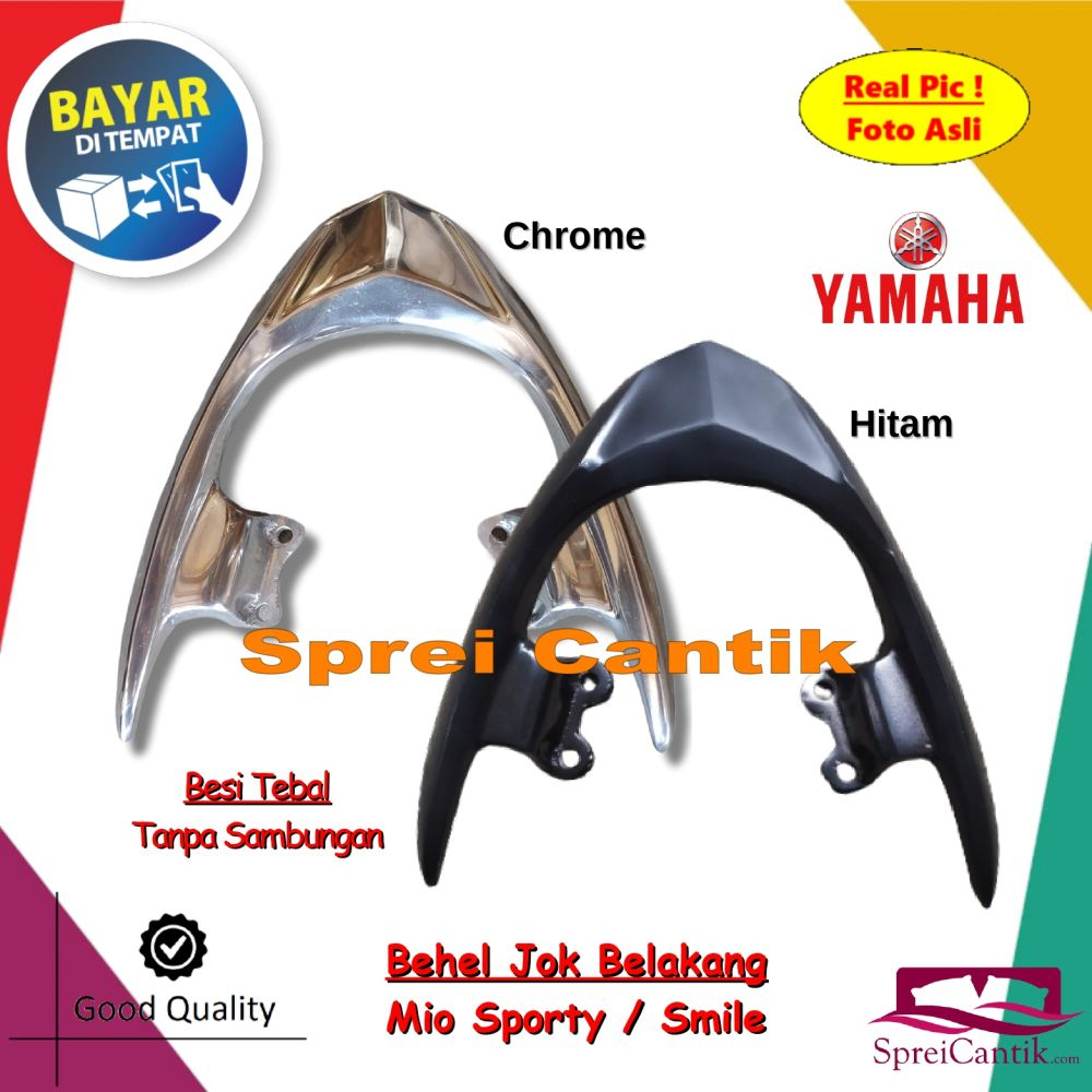 Behel Belakang Mio Sporty / Smile Lama - Begel Planger Sandaran Jok Motor Variasi