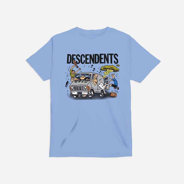 Descendents Van Tshirt Unisex Casual Bahan 100% Cotton T-SHIRT