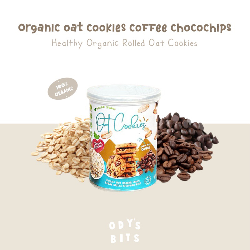 

COFFEE CHOCOCHIPS Organic Oat Cookies Gluten Free 100% Vegan Cookies Nature