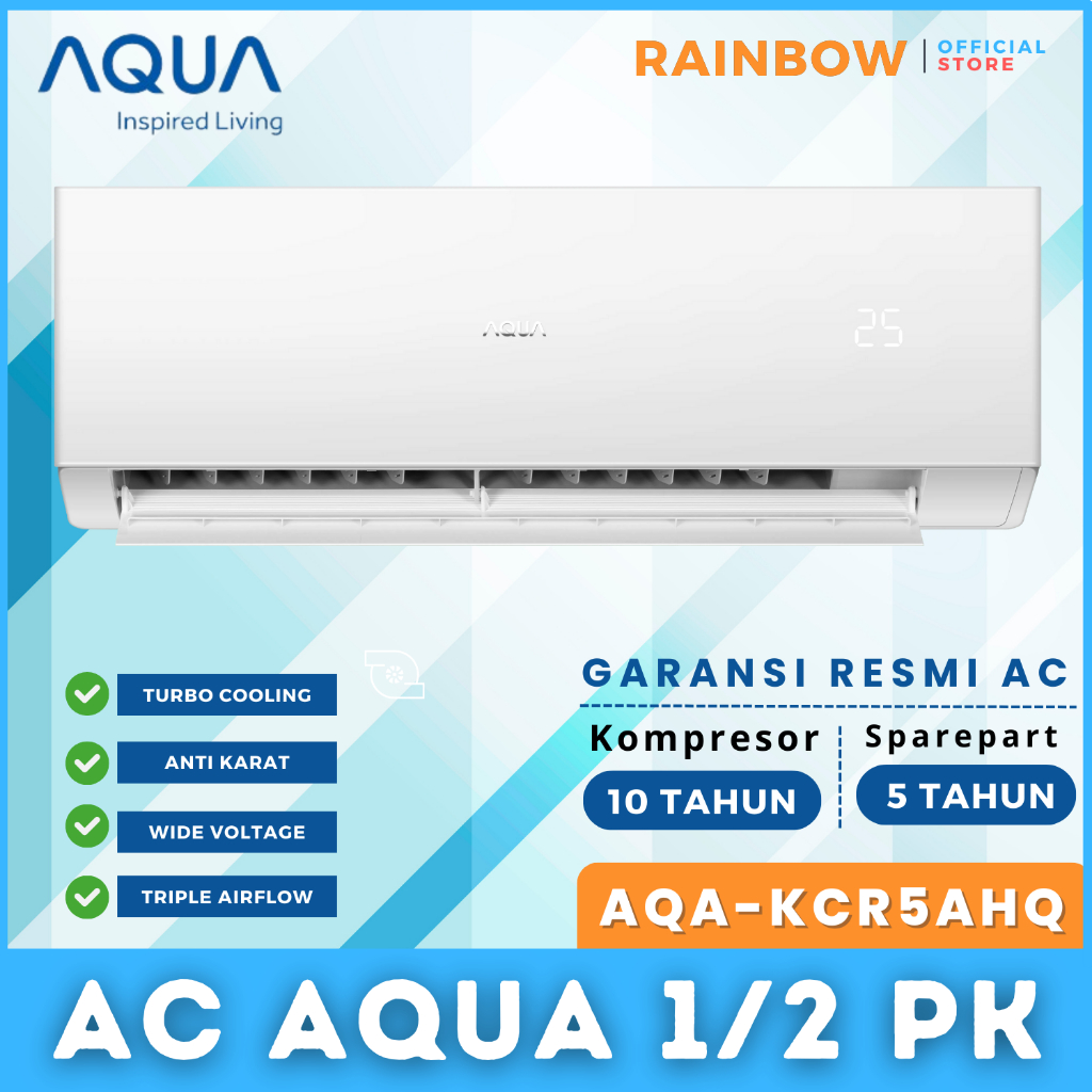 AC AQUA 1/2 PK LOW WATT AQA-KCR5AHQ