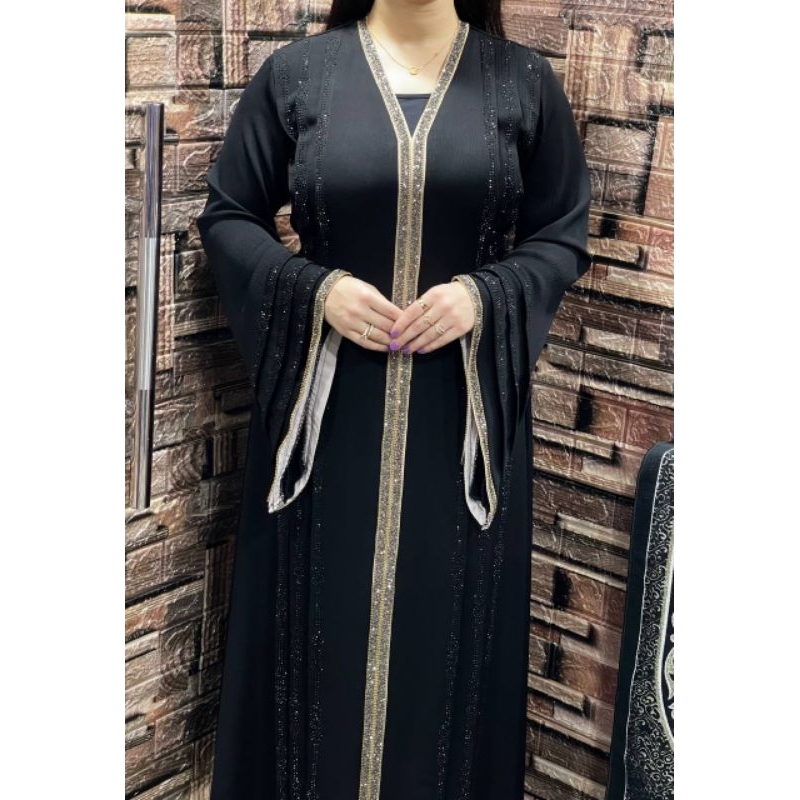 ABAYA PESTA MEWAH GLAMOR ORIGINAL ARAB MESIR