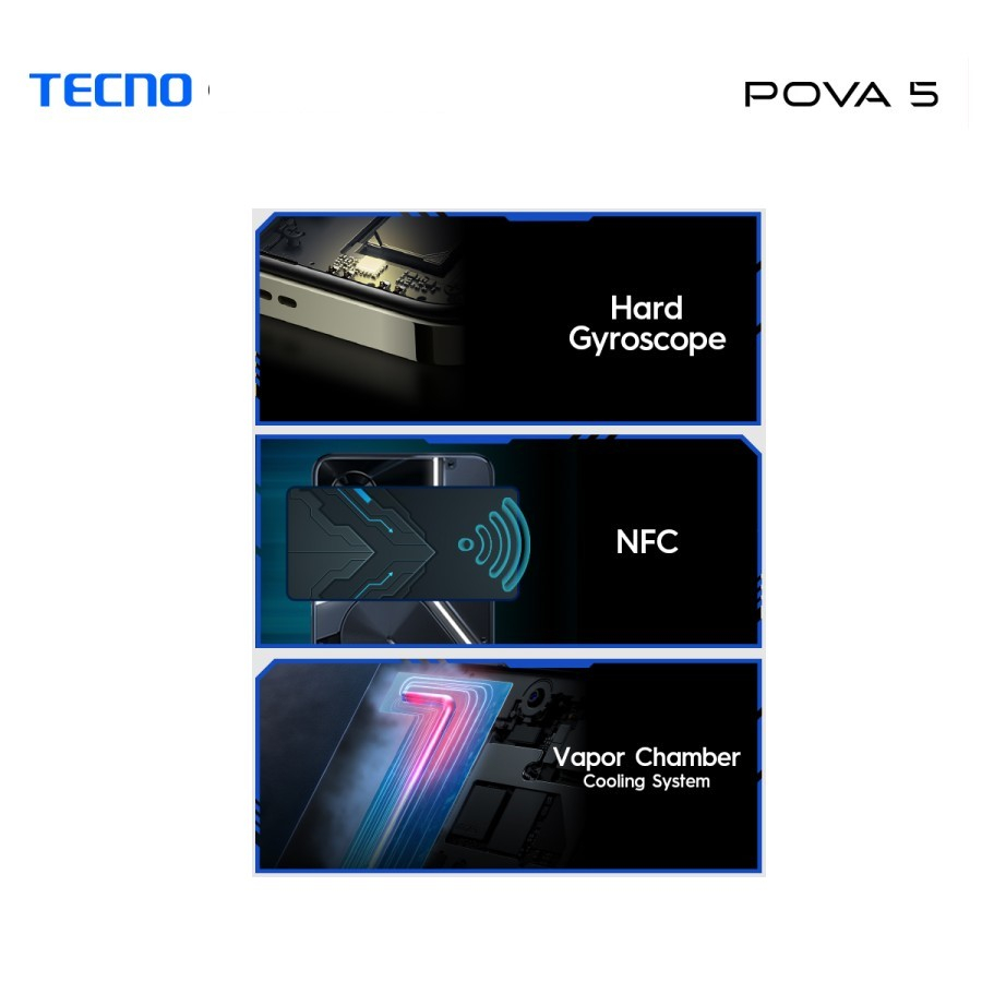 TECNO POVA 5 pro 5g & pova 5 - 8GB*+256GB GARANSI RESMI/ORIGINAL-5