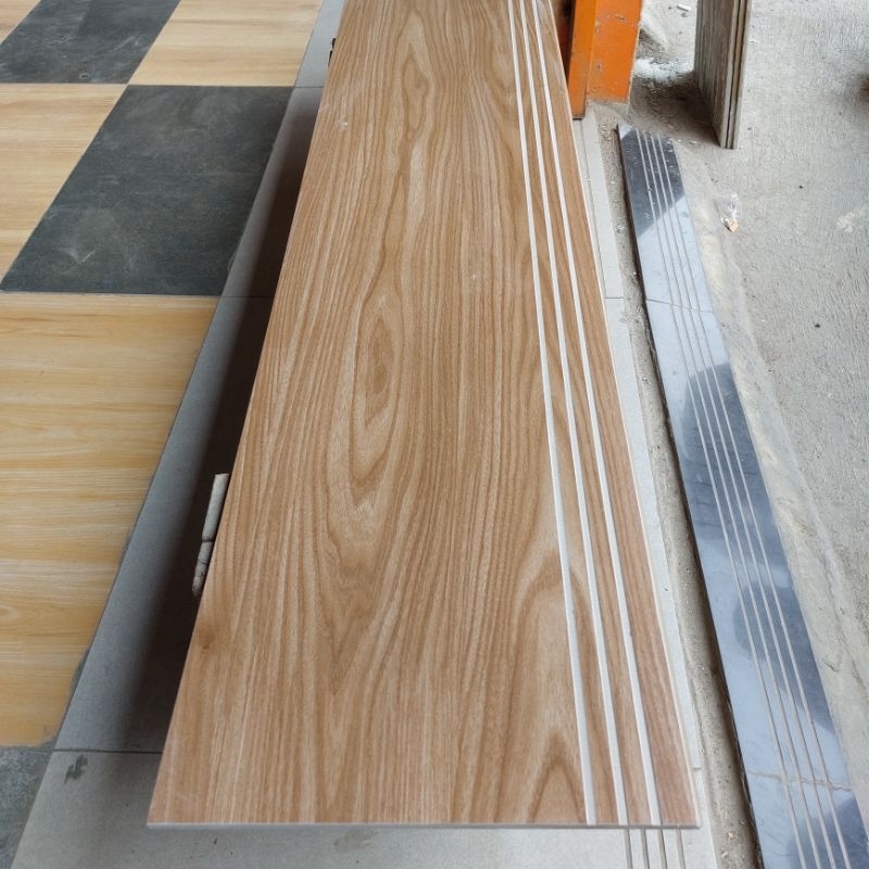 Granit anak tangga motif kayu 30x120&20x120 elmwood