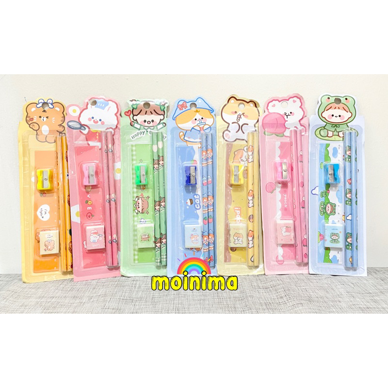 

Pensil Set HB alat tulis anak sekolah lucu