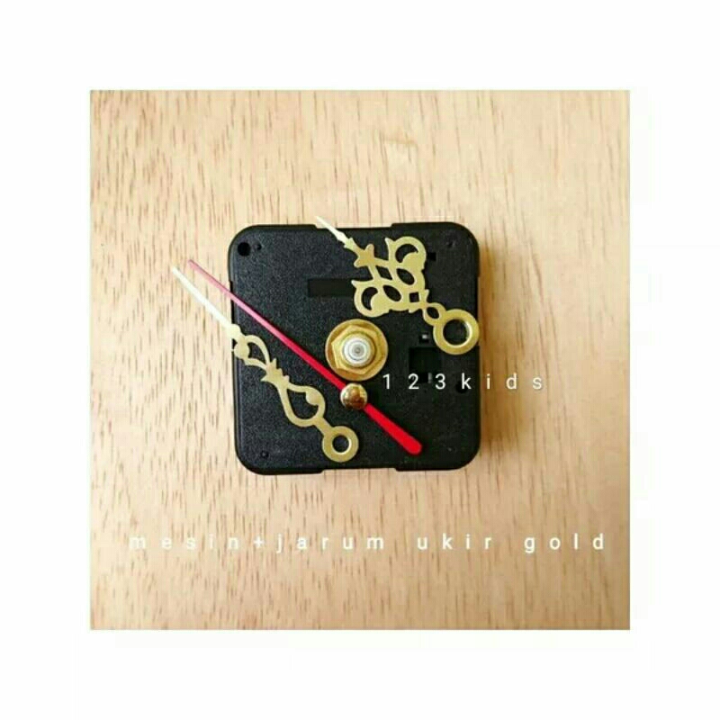 mesin jam dinding sweep jarum batik kecil