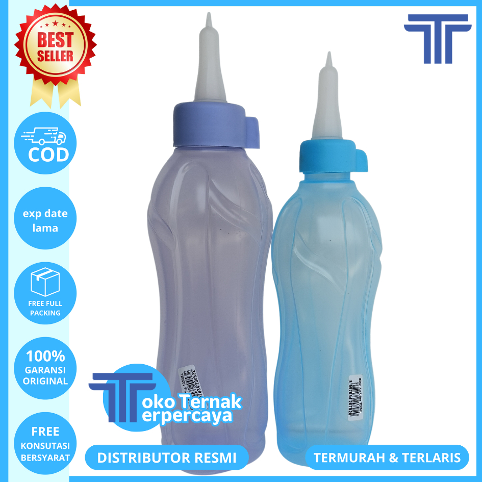 DOT CEMPE DAN BOTOL - Botol Dot Silikon Putih untuk Cempe Kambing Domba