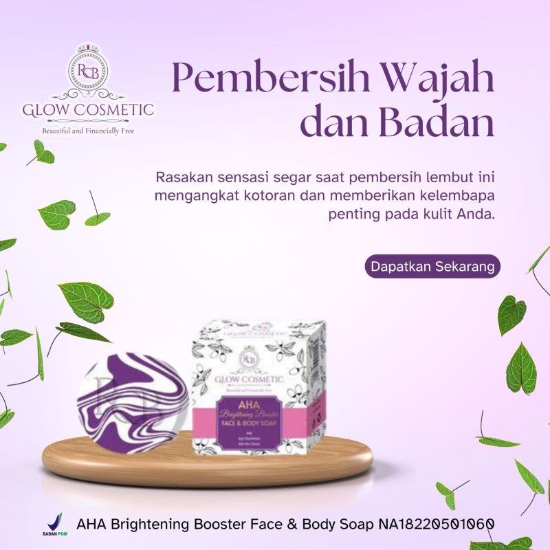Sabun batang AHA Brightening Rcb Glow