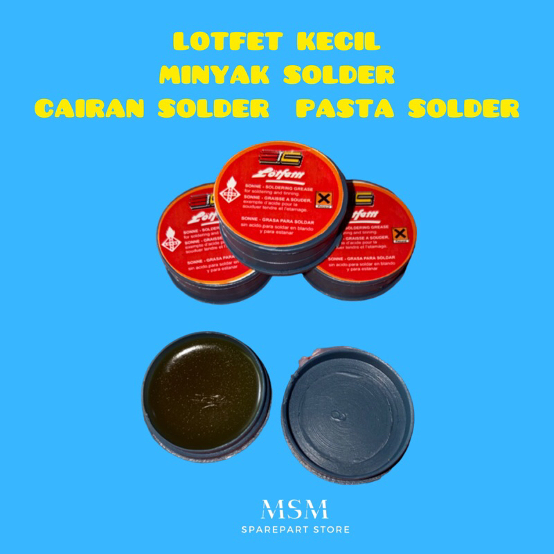 LOTFET KECIL MINYAK SOLDER CAIRAN SOLDER  PASTA SOLDER