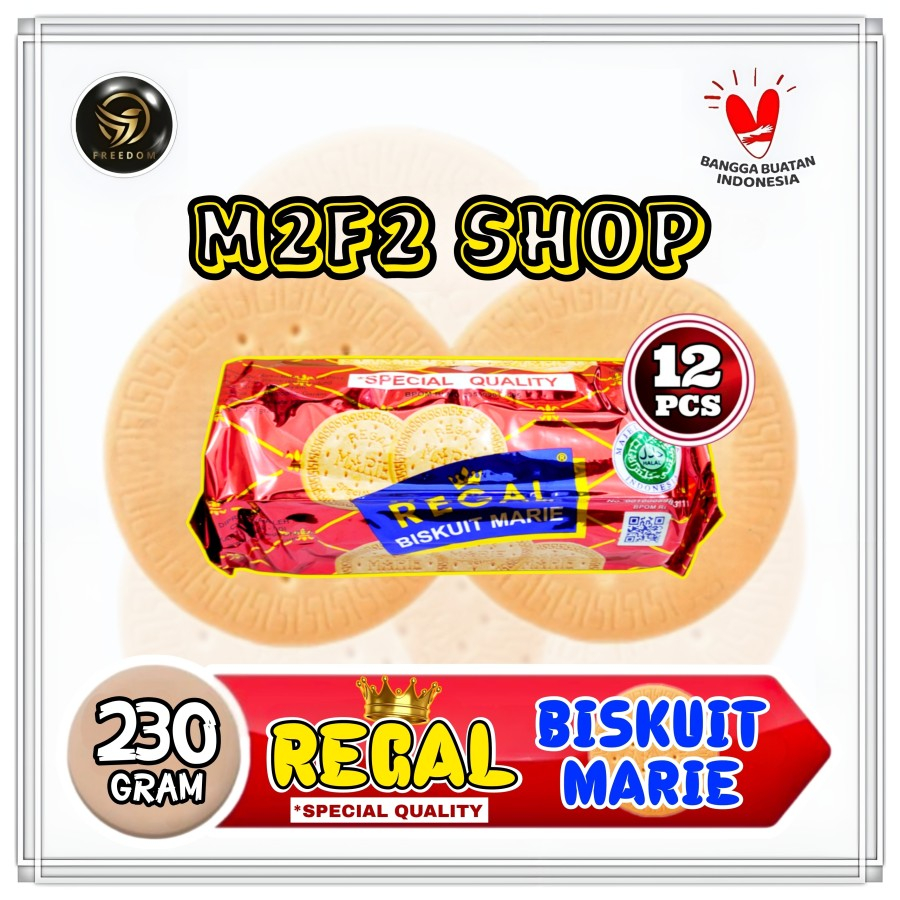 

Biskuit Marie Regal Original Roll | Special Quality - 230 gr (Kemasan 12 Pcs)