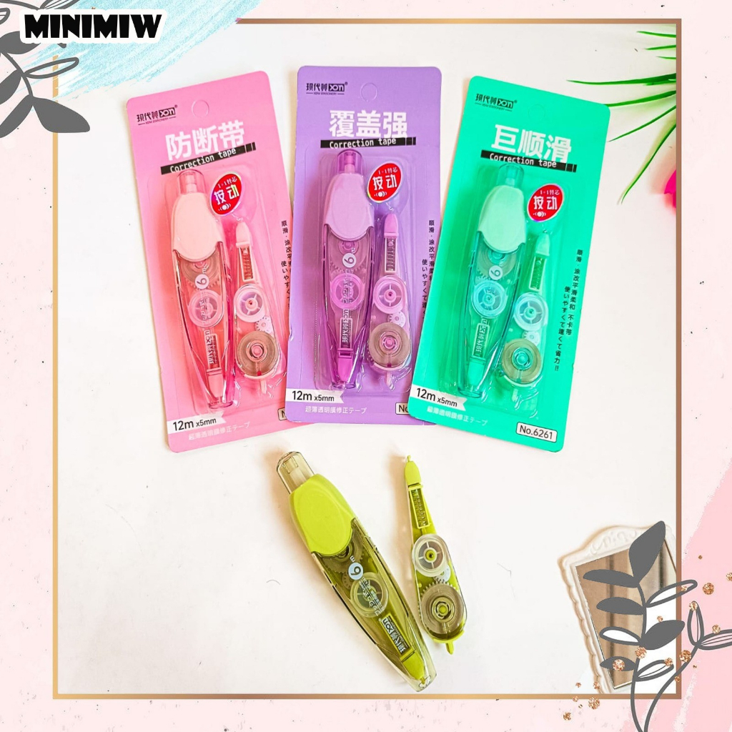 

Correction tape cetek 2 in 1 tipe x 12 meter ( 1 correction tape + 1 refill ) XDM No.6261 LUCU IMUT KADO UNIK ALAT-ALAT SEKOLAH AESTHETIC