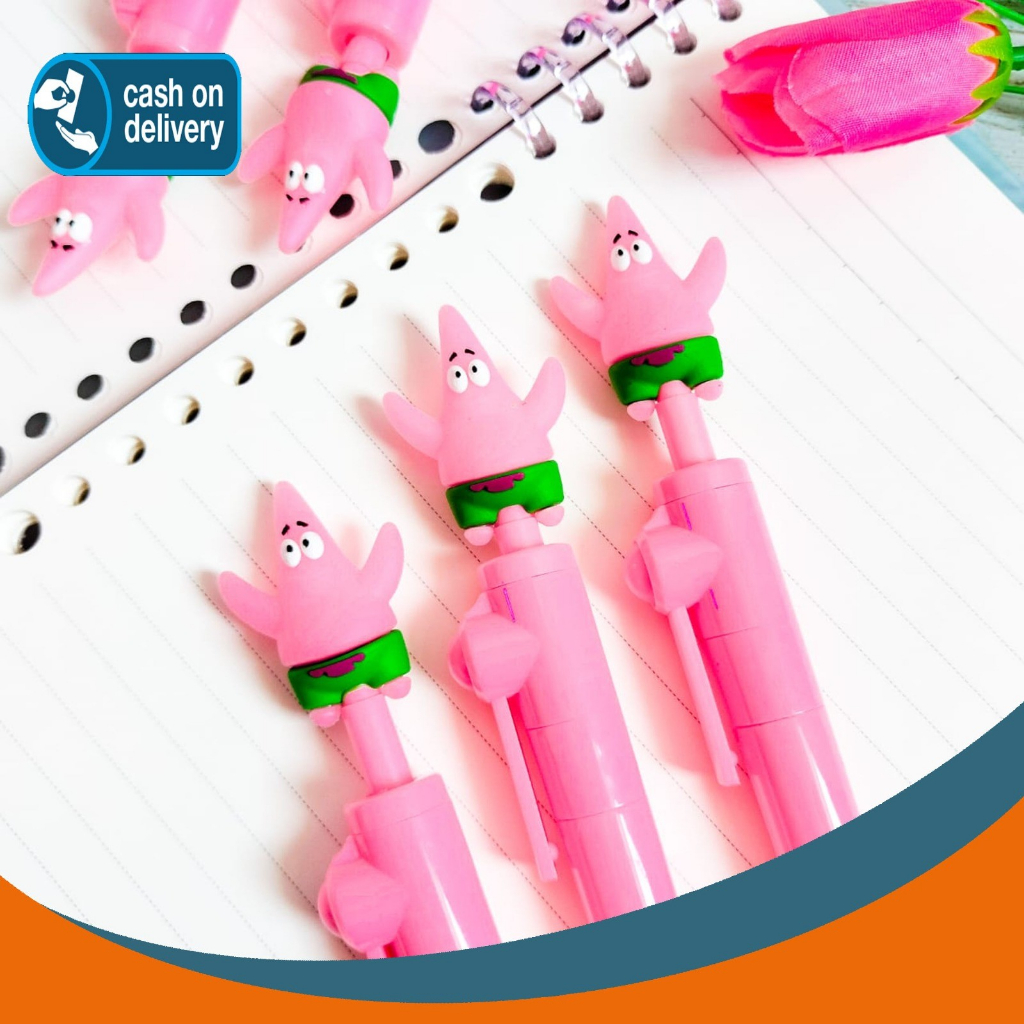 

PULPEN ROLLING BALL PATRICK SPINNING ALAT TULIS BOLPOIN UNIK IMUT MURAH PEN GEL KARAKTER LUCU MURAH PENA